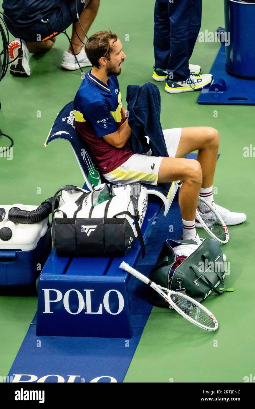 Daniil Medvedev (RUS en compétition dans la finale du simple masculin à l'US Open de tennis 2023 Banque D'Images