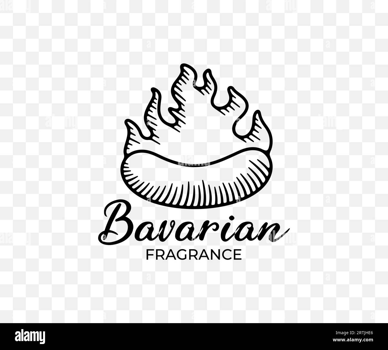 Saucisse, frankfurter, Weenie, feu et grill, conception graphique linéaire. Nourriture, repas, viande, bratwurst, manger et manger, conception vectorielle et illustration Illustration de Vecteur