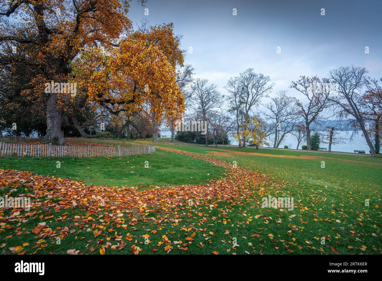 Parc la Perle du Lac - Genève, Suisse Banque D'Images