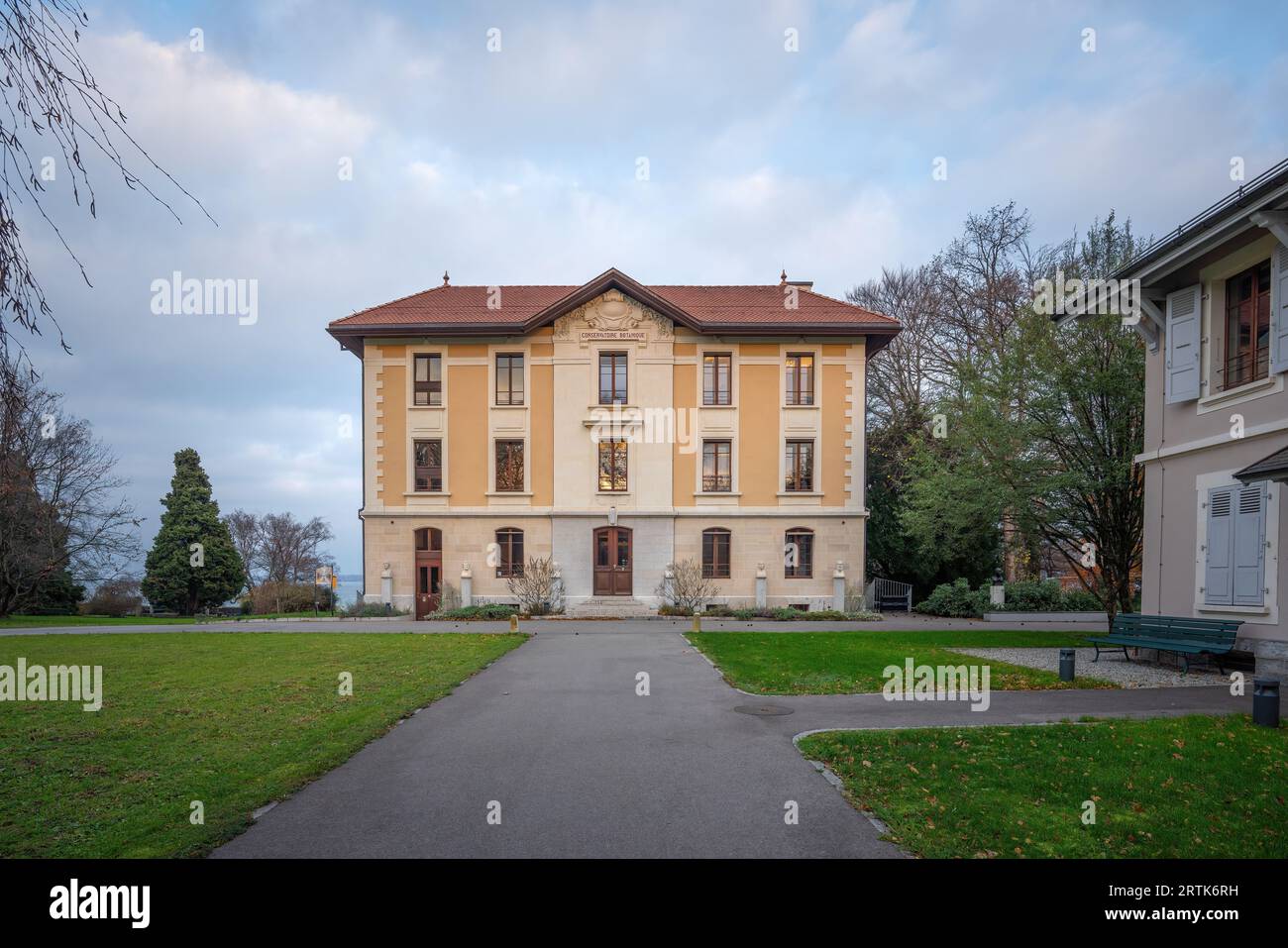 Jardin botanique et Conservatoire - Genève, Suisse Banque D'Images