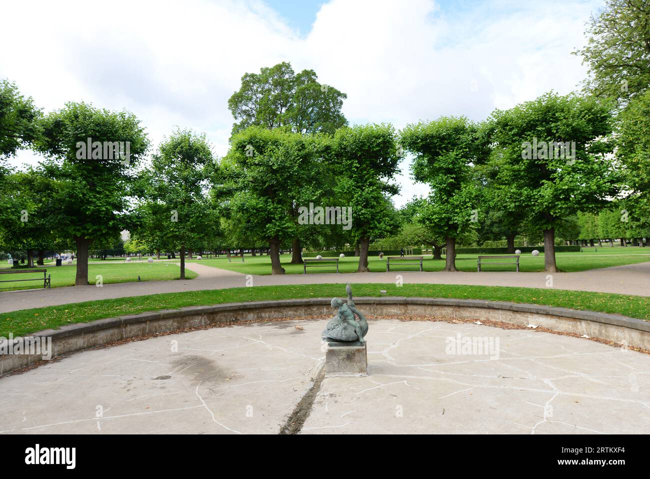 Le jardin du Roi à Copenhague, Danemark. Banque D'Images