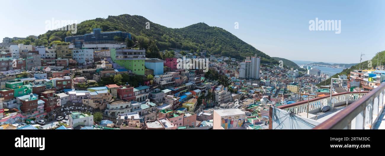 Village culturel de Gamcheon à Busan, Corée Banque D'Images