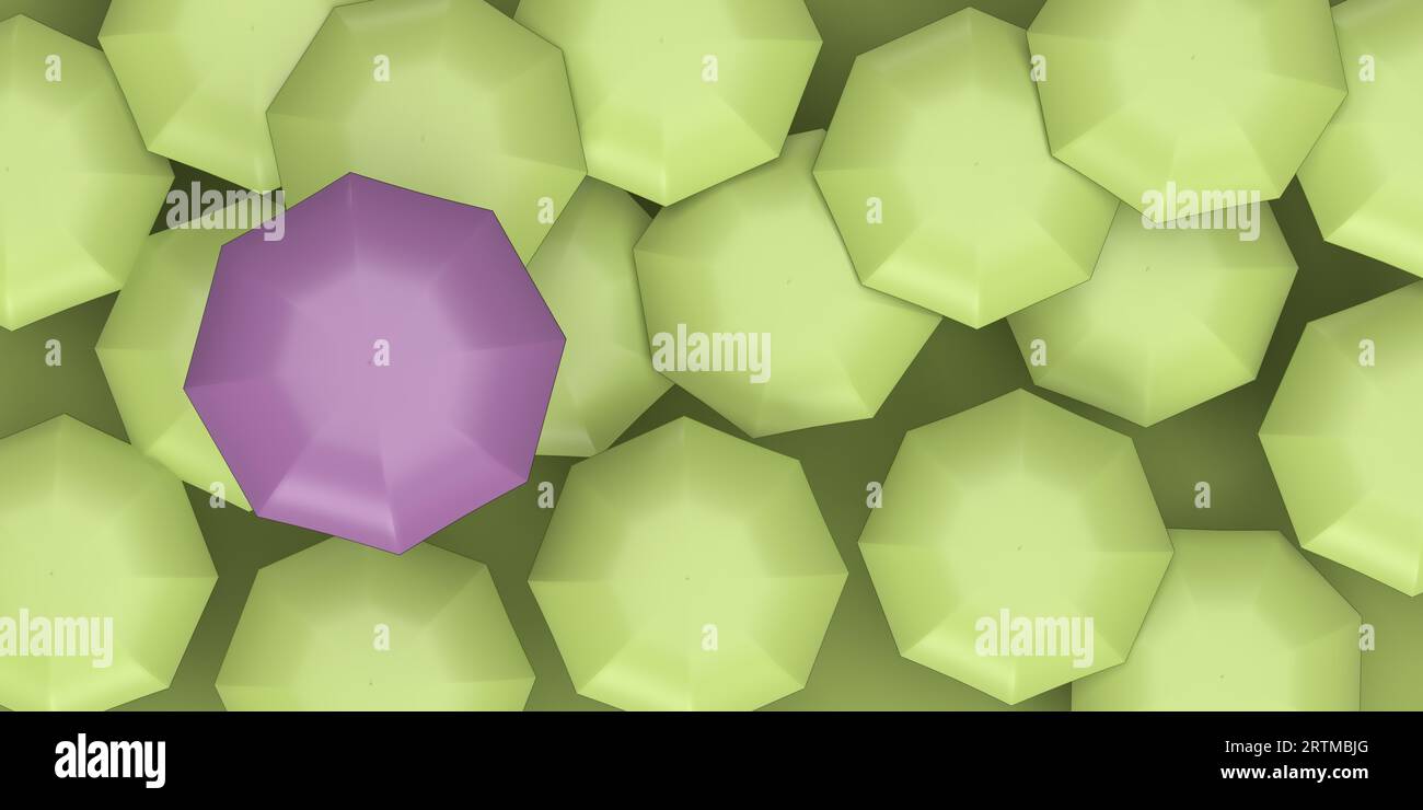 Violet parapluie unique parmi beaucoup. Se démarquer de la foule. Concept individuel d'entreprise diversifié. Idées innovantes et créatives, nouvelle solution. 3D. Banque D'Images Violet parapluie unique parmi beaucoup. Se démarquer de la foule. Concept individuel d'entreprise diversifié. Idées innovantes et créatives, nouvelle solution. 3D. Banque D'Images