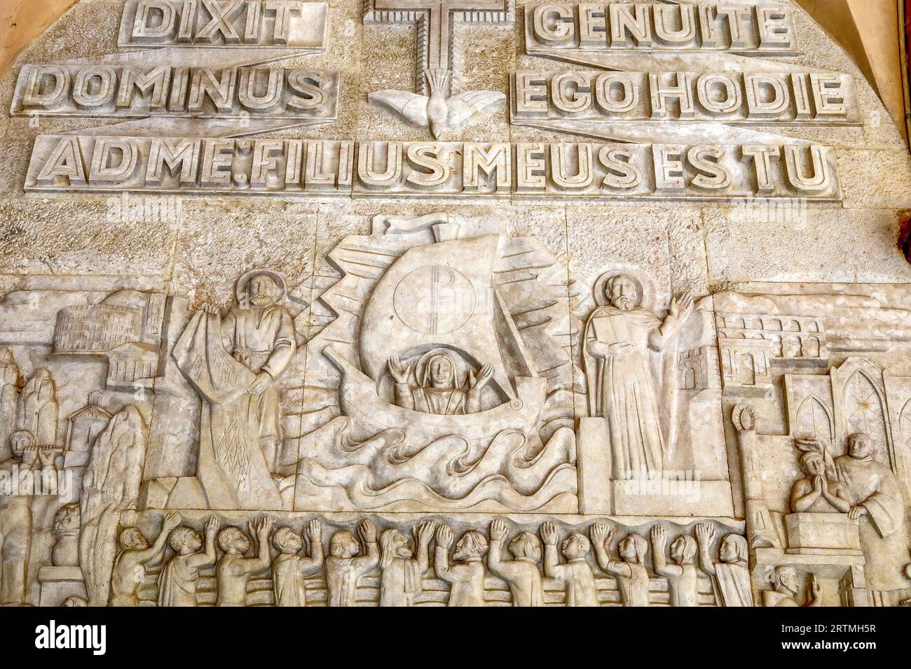 Monastère de Montserrat, Catalogne, Espagne. Reliefs Banque D'Images