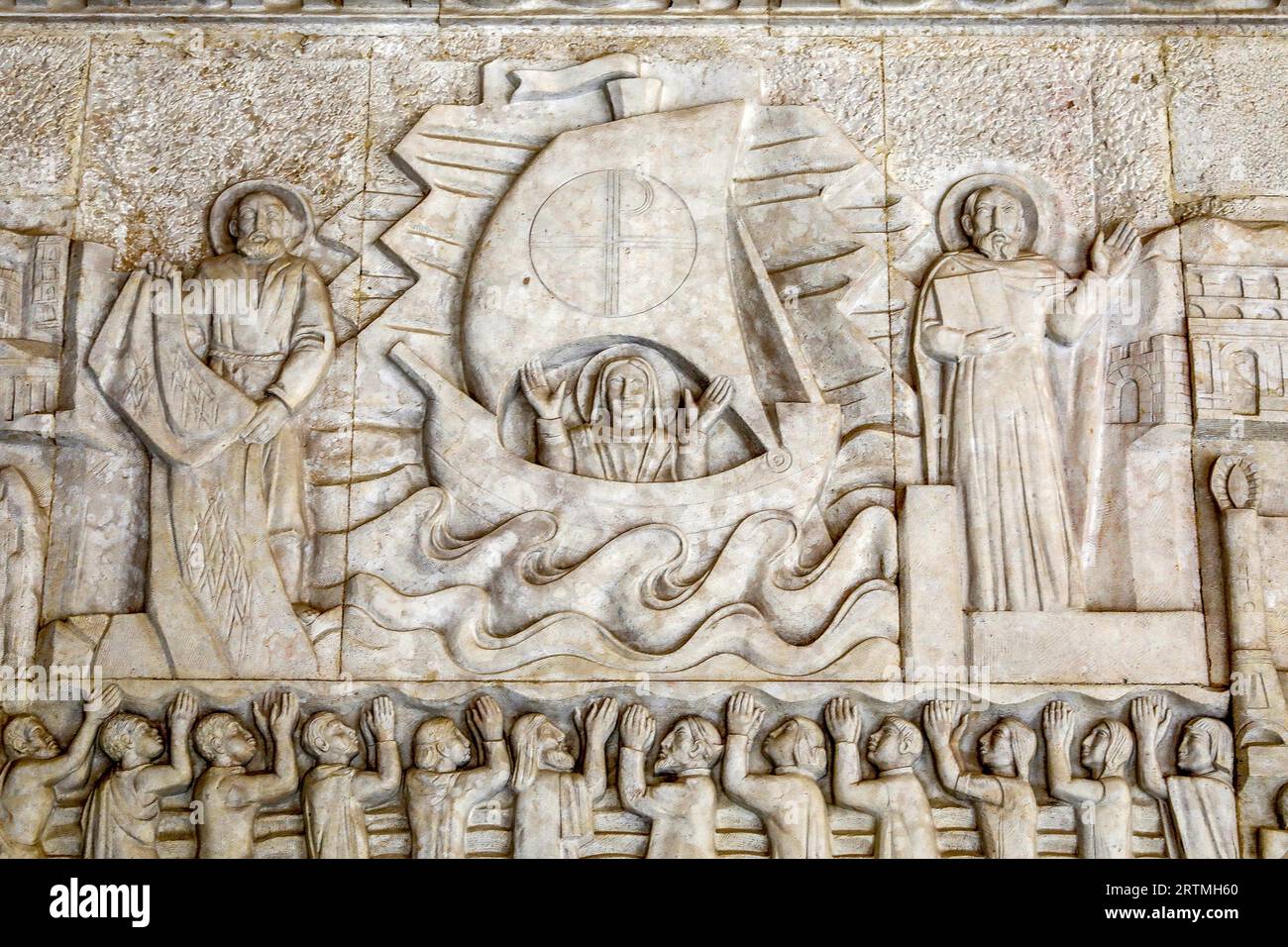 Monastère de Montserrat, Catalogne, Espagne. Reliefs Banque D'Images