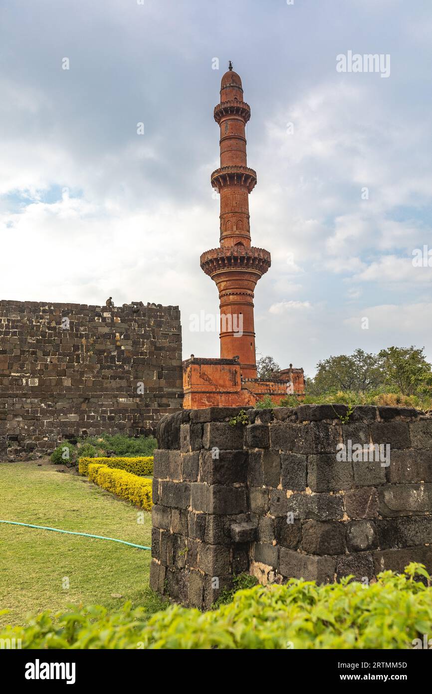 fort de Daulatabad, Maharashtra, Inde Banque D'Images