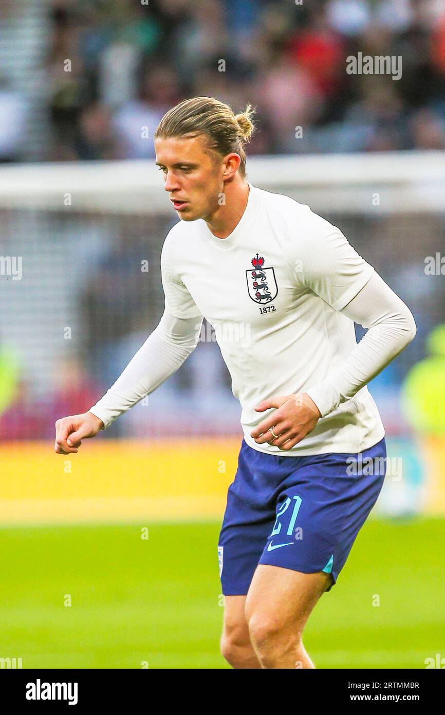 CONOR GALLAGHER, footballeur professionnel, lors d'une séance d'entraînement pour l'équipe nationale d'Angleterre Banque D'Images