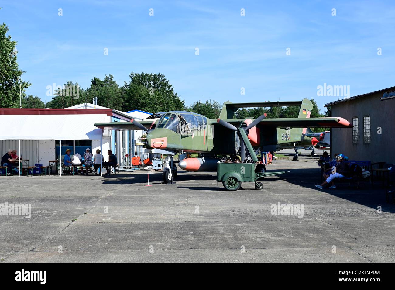 Auf dem Gelände des VLP Rothenburg / Görlitz befindet sich das Luftfahrtmuseum des Luftfahrttechnischen Museumsverein Rothenburg e.V. Die Sammlung UM Banque D'Images