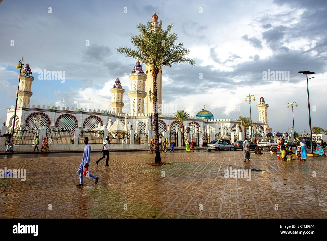 La grande mosquée de Touba, Sénégal Banque D'Images