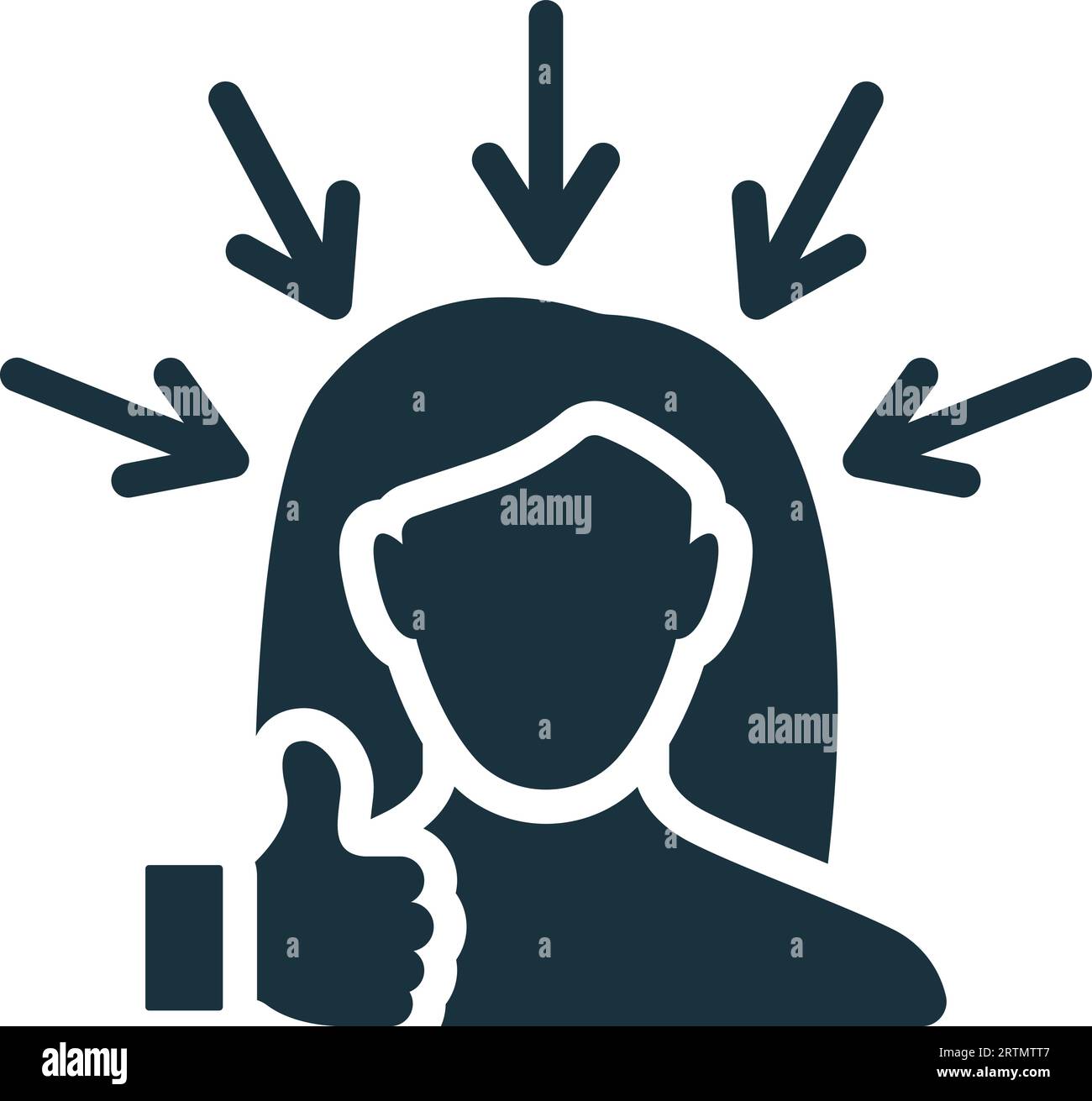 Icône d'auto-promotion. Signe simple monochrome de la collection freelance. Icône d'auto-promotion pour logo, modèles, conception Web et infographie. Illustration de Vecteur