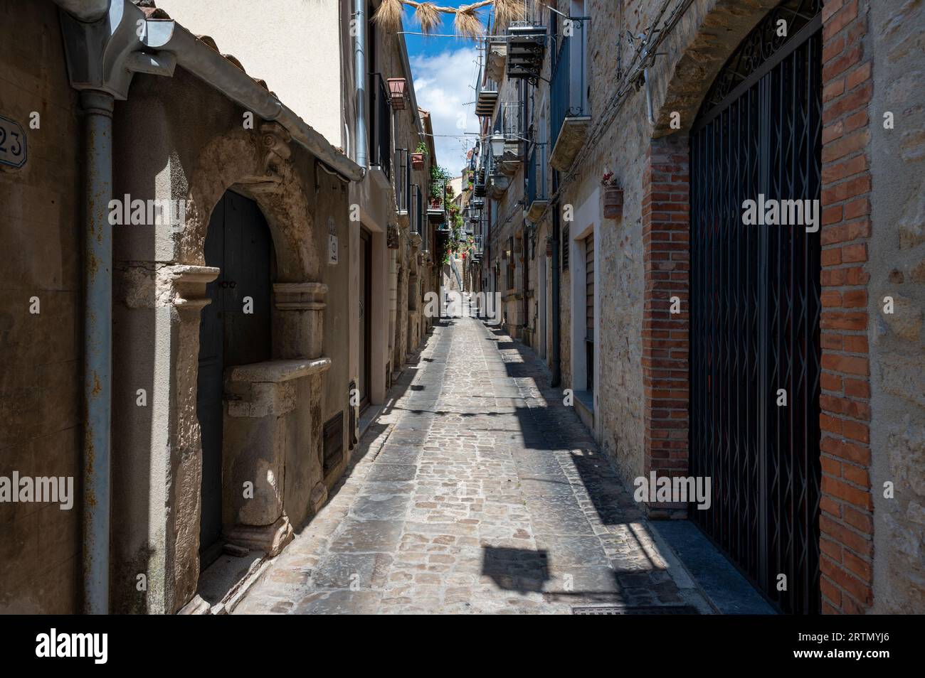 Gangi, uno dei borghi più belli d'Italia, Parco delle Madonie, Palerme, Sicile Banque D'Images