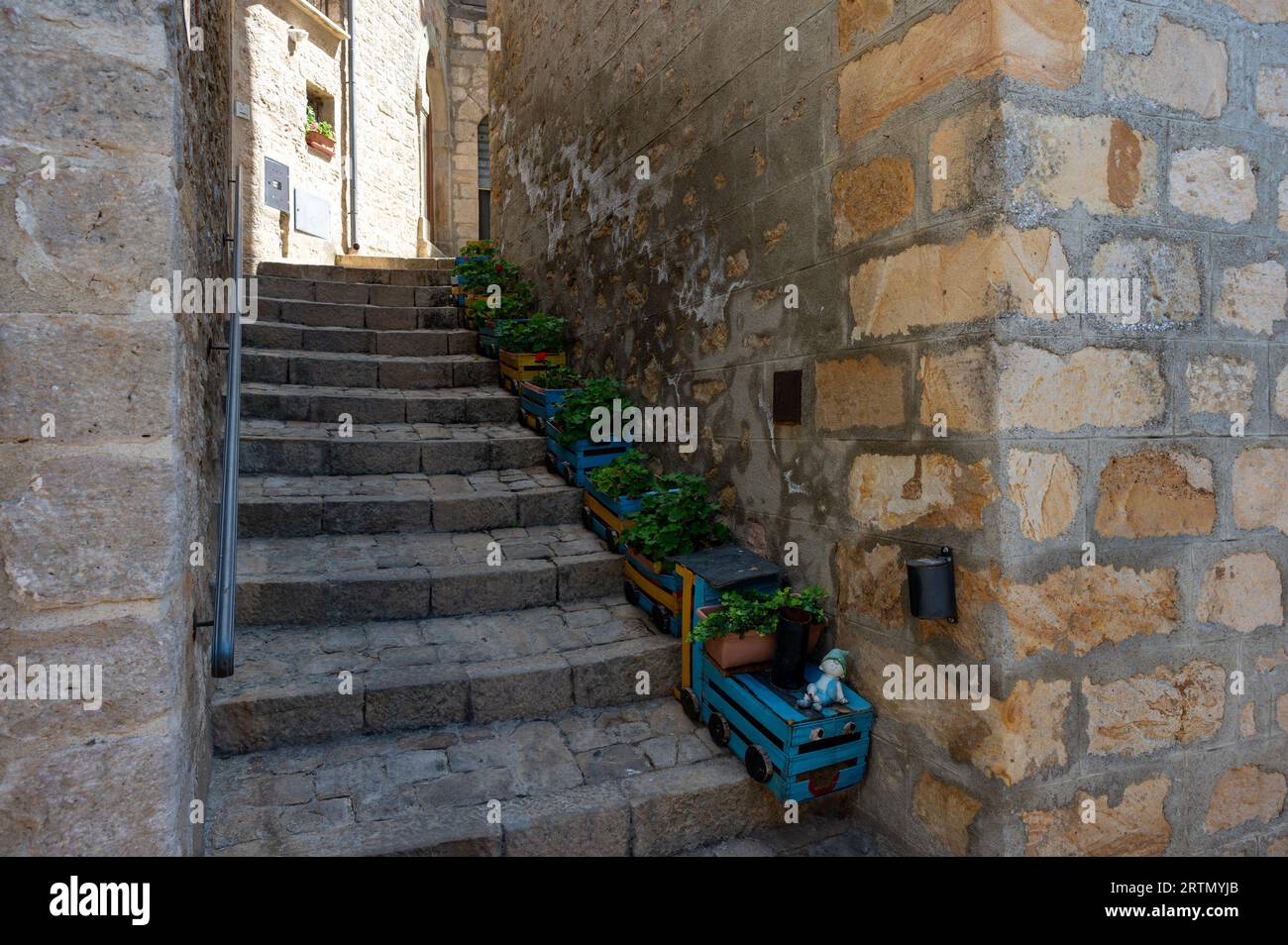Gangi, uno dei borghi più belli d'Italia, Parco delle Madonie, Palerme, Sicile Banque D'Images
