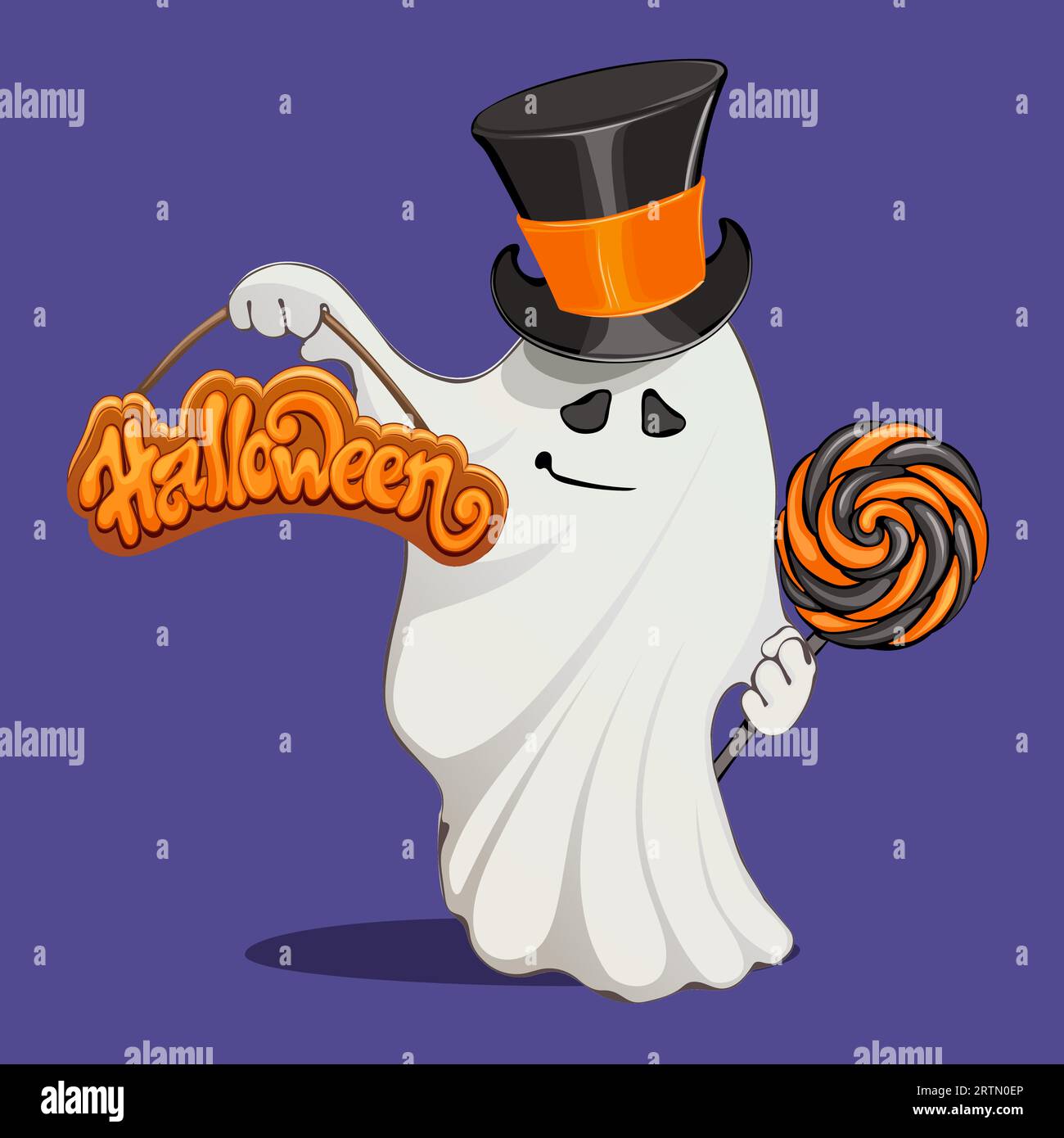 Icône vectorielle pour Halloween partie sur fond sombre Illustration de Vecteur