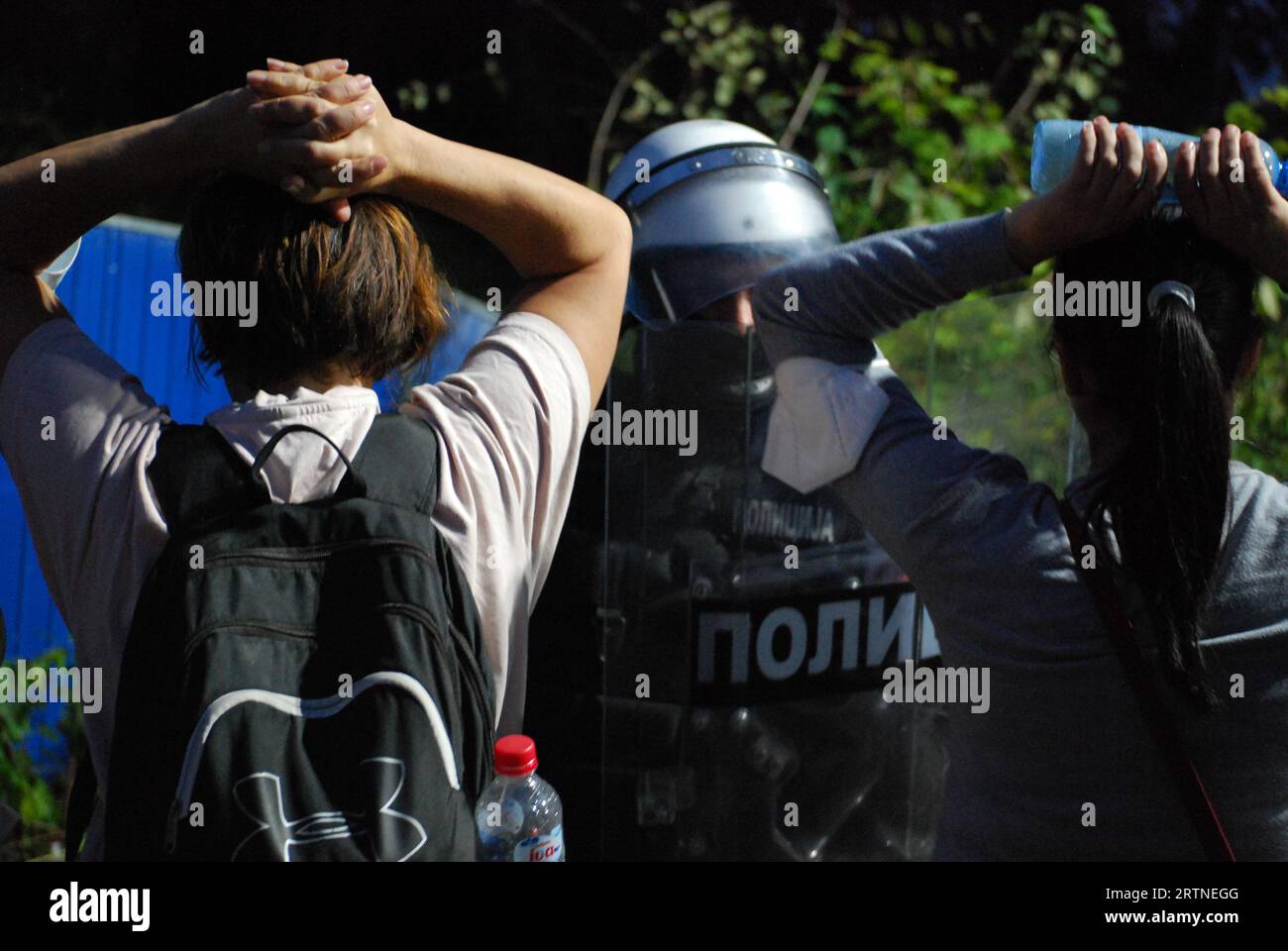 Serbie contre les manifestations de violence, Novi Sad, octobre 2022 Banque D'Images