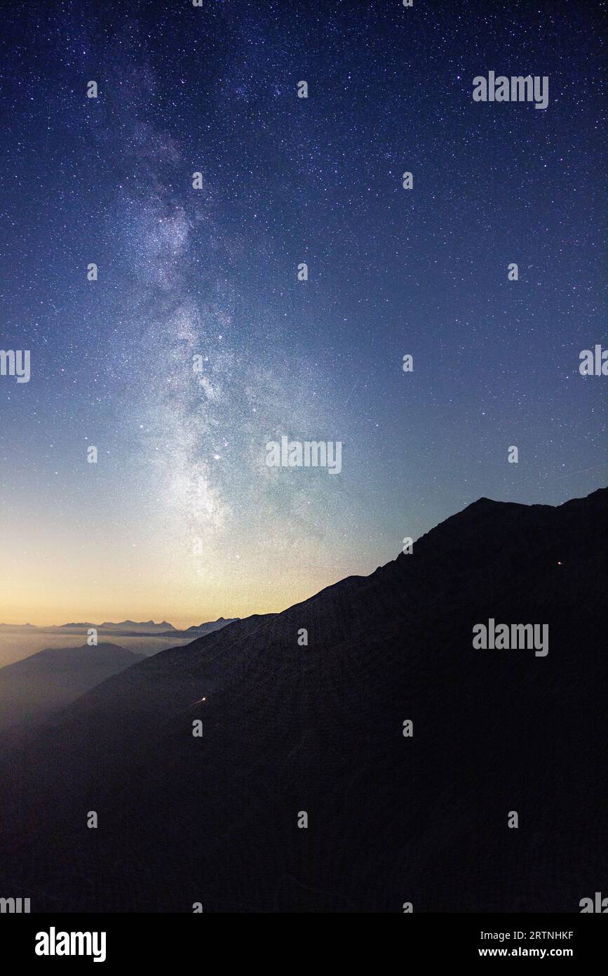 milkyway sur Valle di Blenio, Tessin Banque D'Images