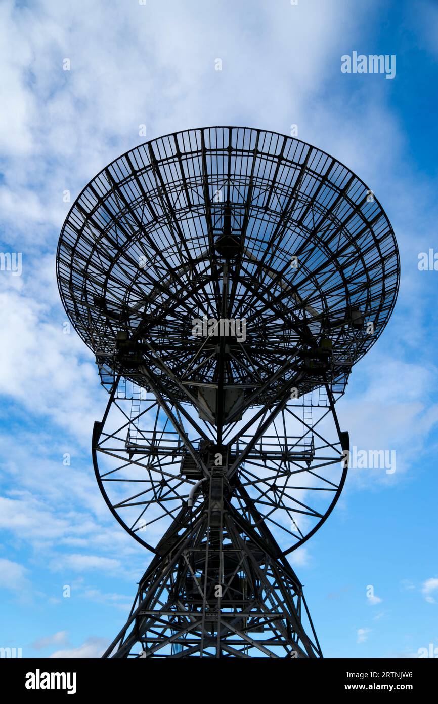 Le télescope d'un mile de l'Observatoire de radio-astronomie Mullard, Harlton, Cambridgeshire, Royaume-Uni Banque D'Images