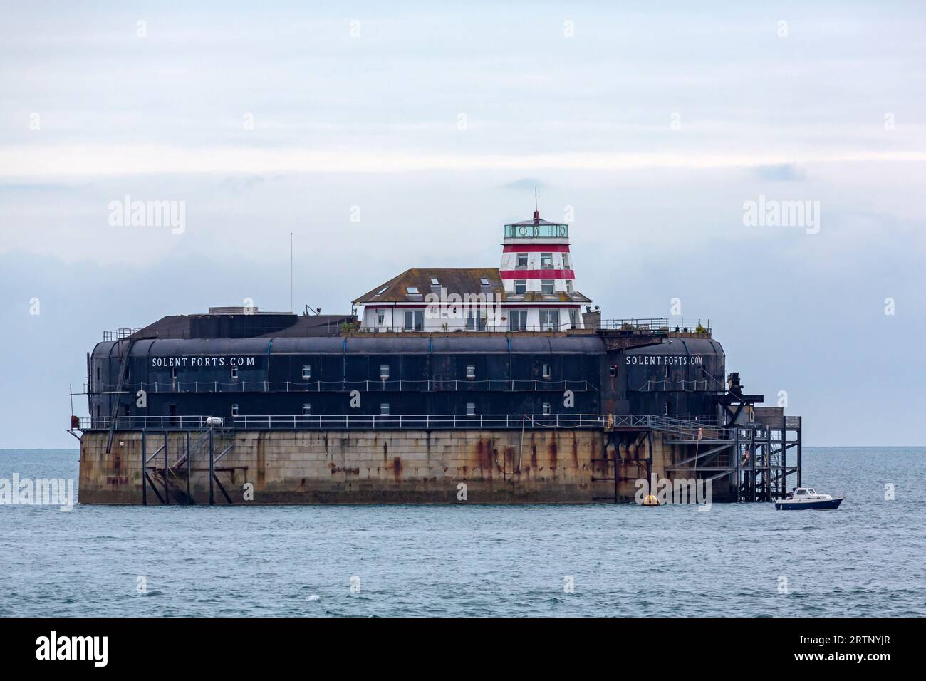 No Mans fort, l'un des forts de Solent, dans le Solent entre Portsmouth et l'île de Wight, Hampshire Royaume-Uni en septembre Banque D'Images