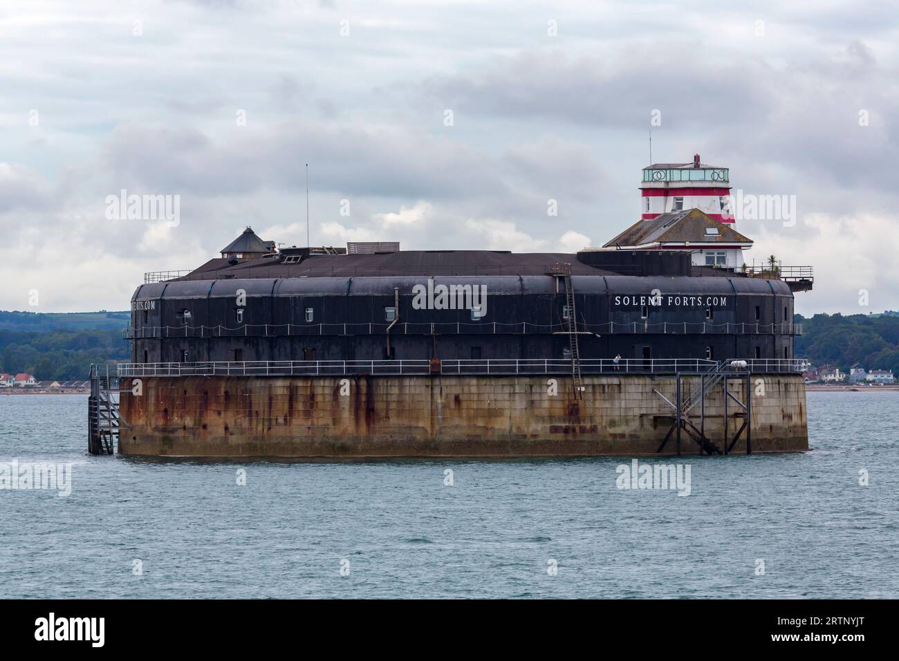 No Mans fort, l'un des forts de Solent, dans le Solent entre Portsmouth et l'île de Wight, Hampshire Royaume-Uni en septembre Banque D'Images