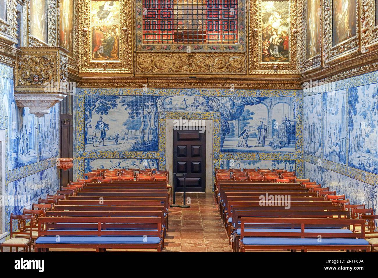 Portugal, Lisbonne, le couvent de Cardaes fondé en 1861 et est l'une des représentations les plus importantes du style baroque portugais. Il combine Banque D'Images