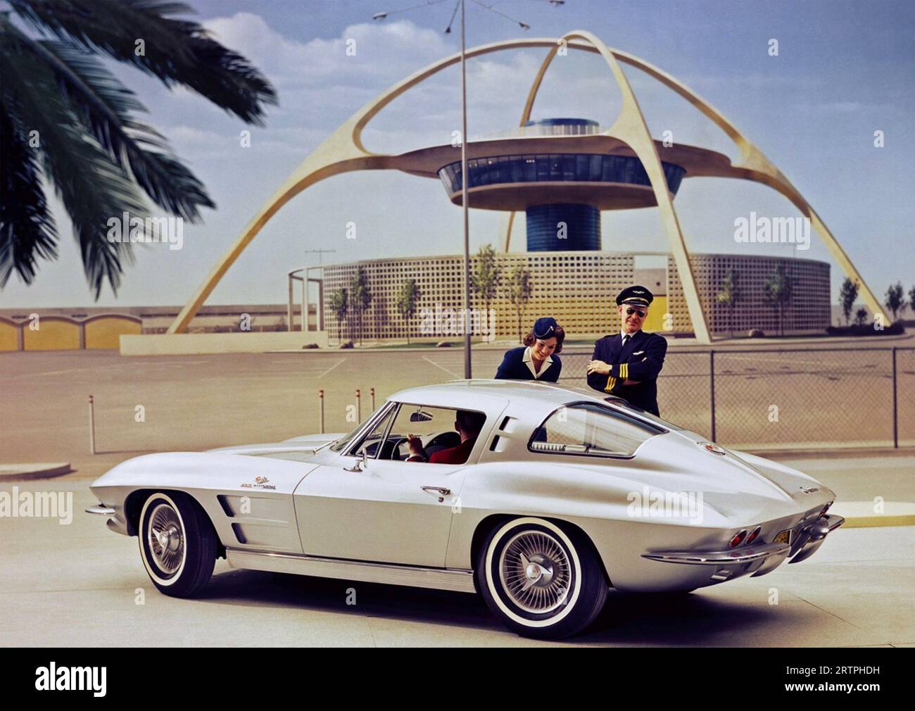 CHEVROLET CORVETTE STINGRAY deuxième génération modèle produit de 1963 à 1967 Banque D'Images