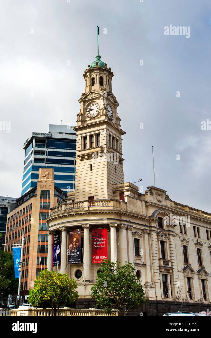 Hôtel de ville d'Auckland, Aotea Square, quartier central des affaires, Auckland, Île du Nord, nouvelle-Zélande Banque D'Images