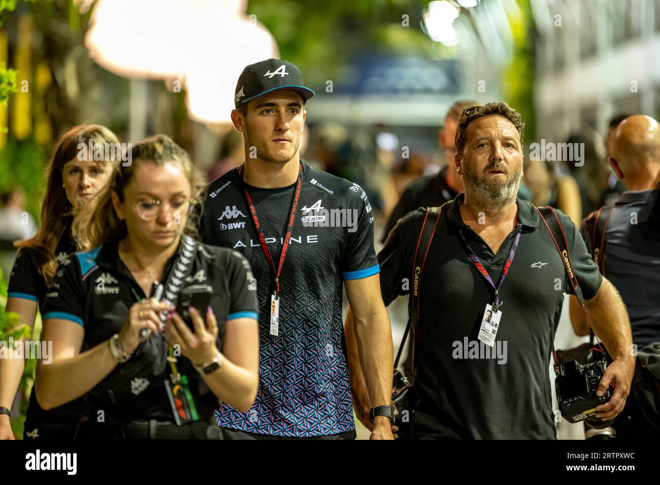 Marina Bay, Singapour, 14 septembre 2023, Jack Doohan participe à la phase 16 du championnat de Formule 1 2023. Crédit : Michael Potts/Alamy Live News Banque D'Images