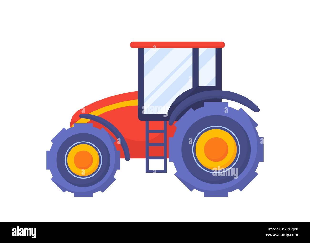 Concept de vecteur de machine agricole Illustration de Vecteur