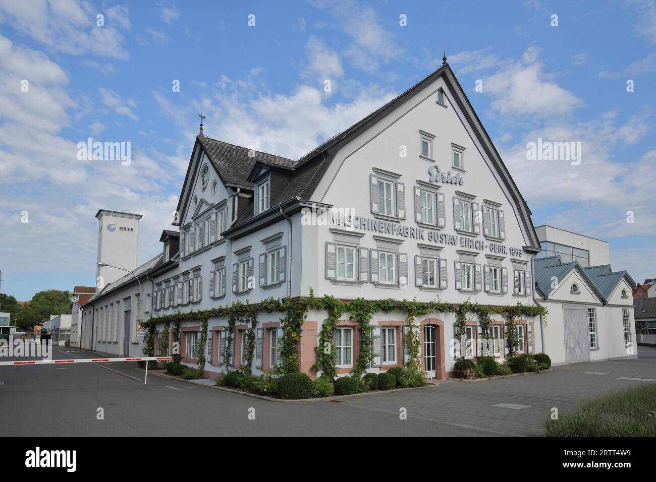 Bâtiment historique de la société Gustav Eirich Maschinenfabrik, Hardheim, Odenwald, Baden-Wuerttemberg, Allemagne Banque D'Images