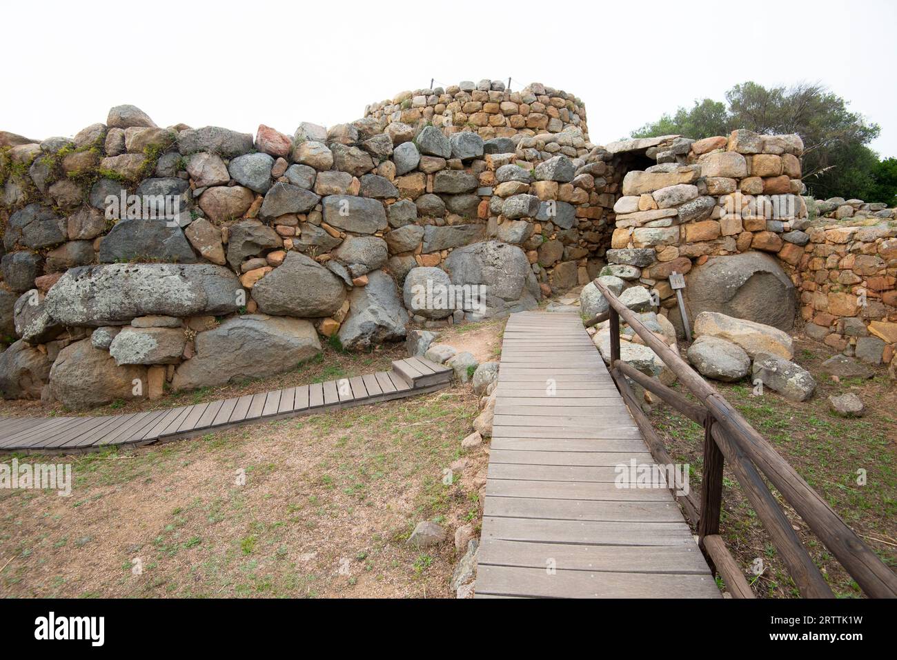 Site archéologique de Nuraghe la Prisgiona - Sardaigne - Italie Banque D'Images