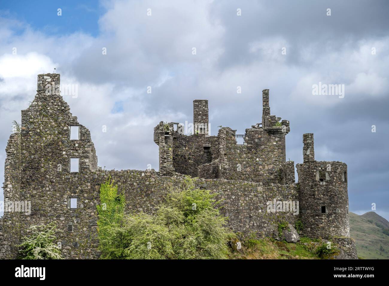 Château de Kilchurn dans les Highlands du centre de l'Écosse Banque D'Images