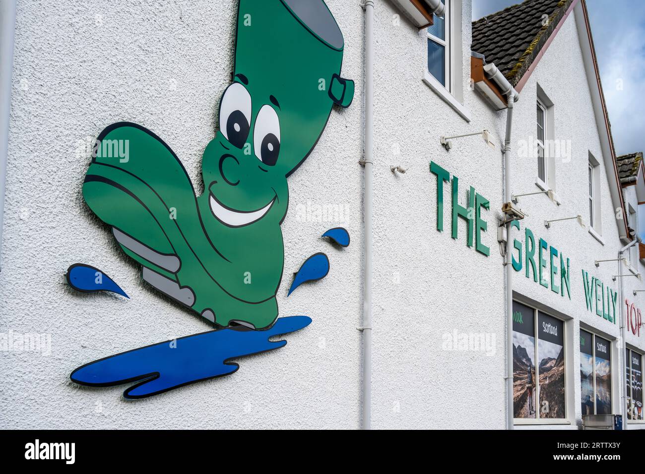 Le Green Welly Stop à Tyndrum Scotland Banque D'Images