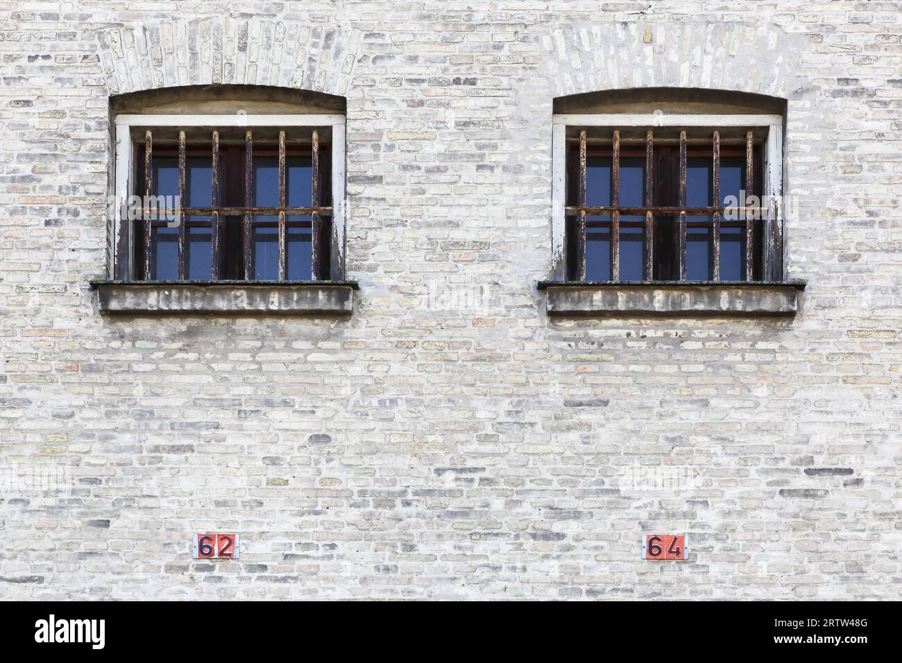 Détails et façade de l'ancienne prison d'État de Horsens au Danemark Banque D'Images