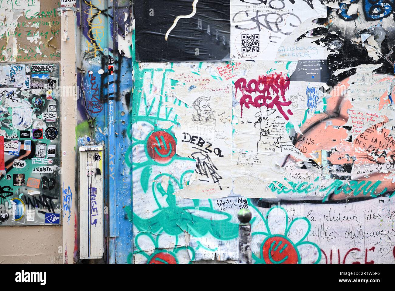 Paris, France. 14 septembre 2023. Illustration de la façade de la maison de Serge Gainsbourg 'Maison Gainsbourg' située rue de Verneuil à Paris, qui ouvre ses portes au public le 20 septembre, transformée en musée. Paris, France le 14 septembre 2023. Photo de Lionel Urman/ABACAPRESS.COM crédit : Abaca Press/Alamy Live News Banque D'Images