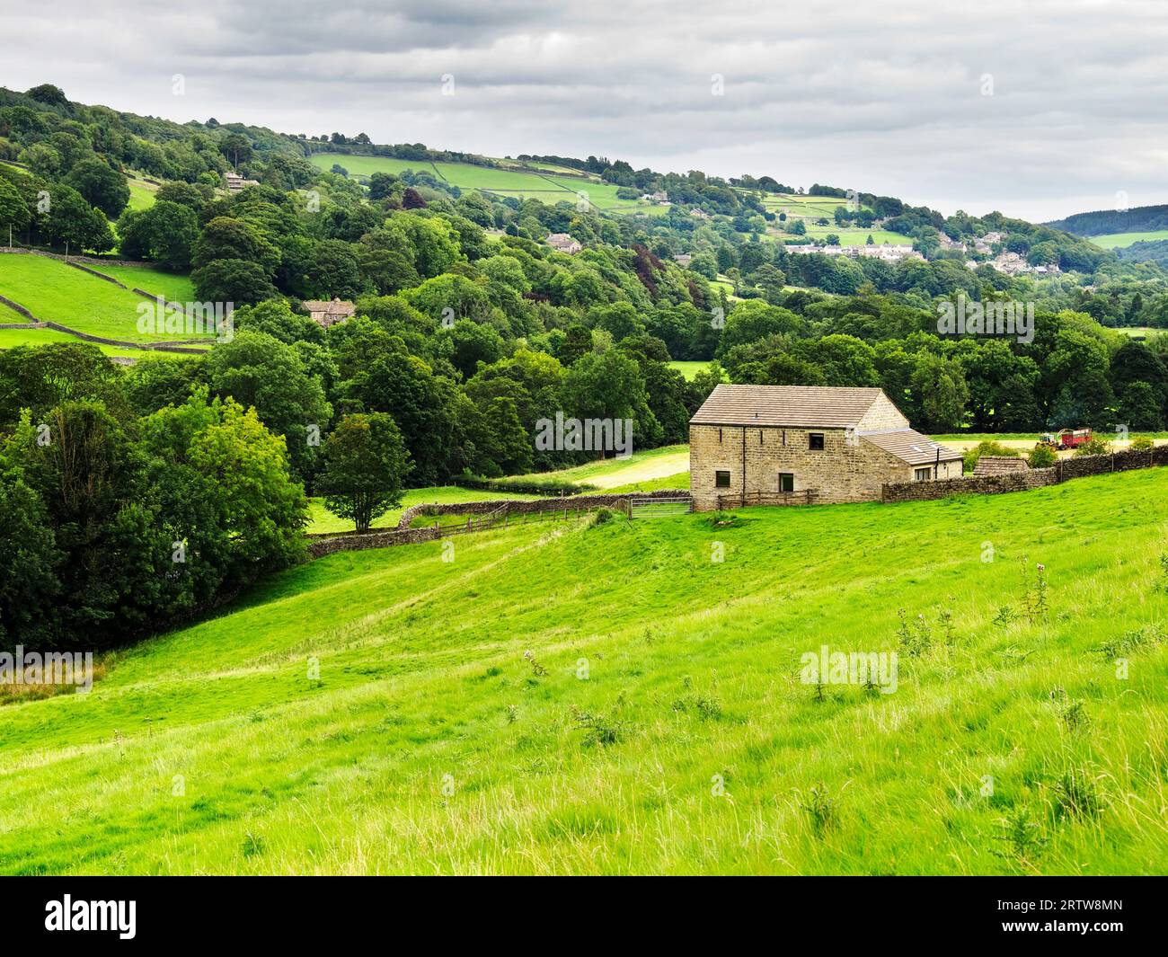 Grange le long de la Nidderdale Way entre WATH et Heathfield Nidderdale AONB North Yorkshire Angleterre Banque D'Images