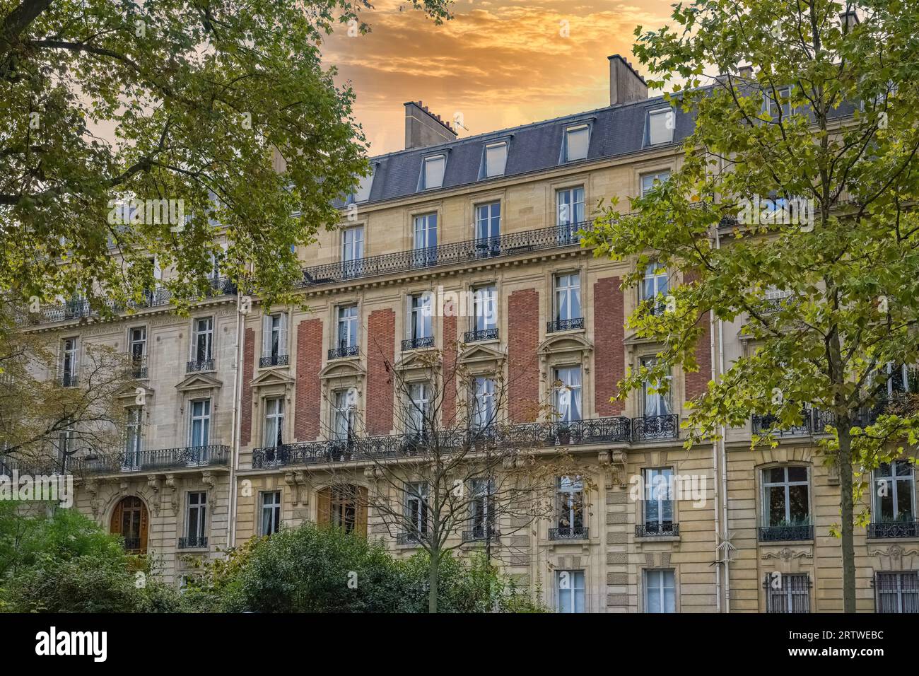 Paris, immeuble boulevard Malhesherbes, dans le 8e arrondissement Banque D'Images