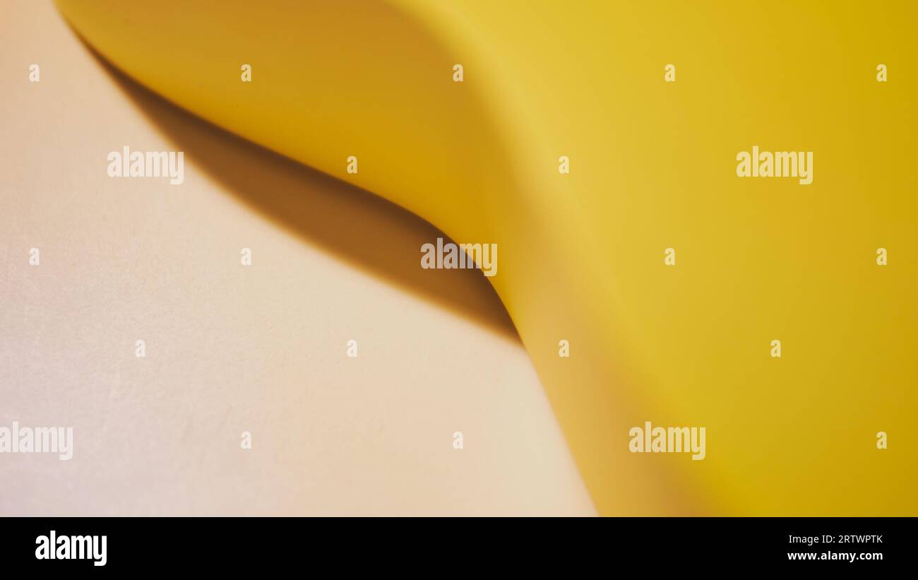 ligne courbe jaune abstrac Banque D'Images