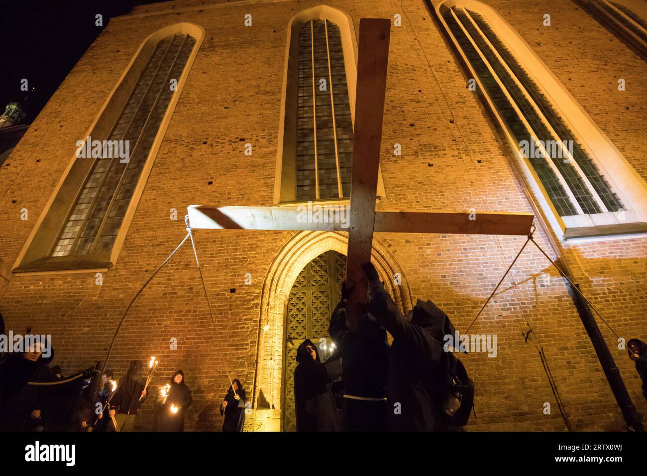 Passion jouer au Vendredi Saint à Gdansk, Pologne © Wojciech Strozyk / Alamy stock photo Banque D'Images