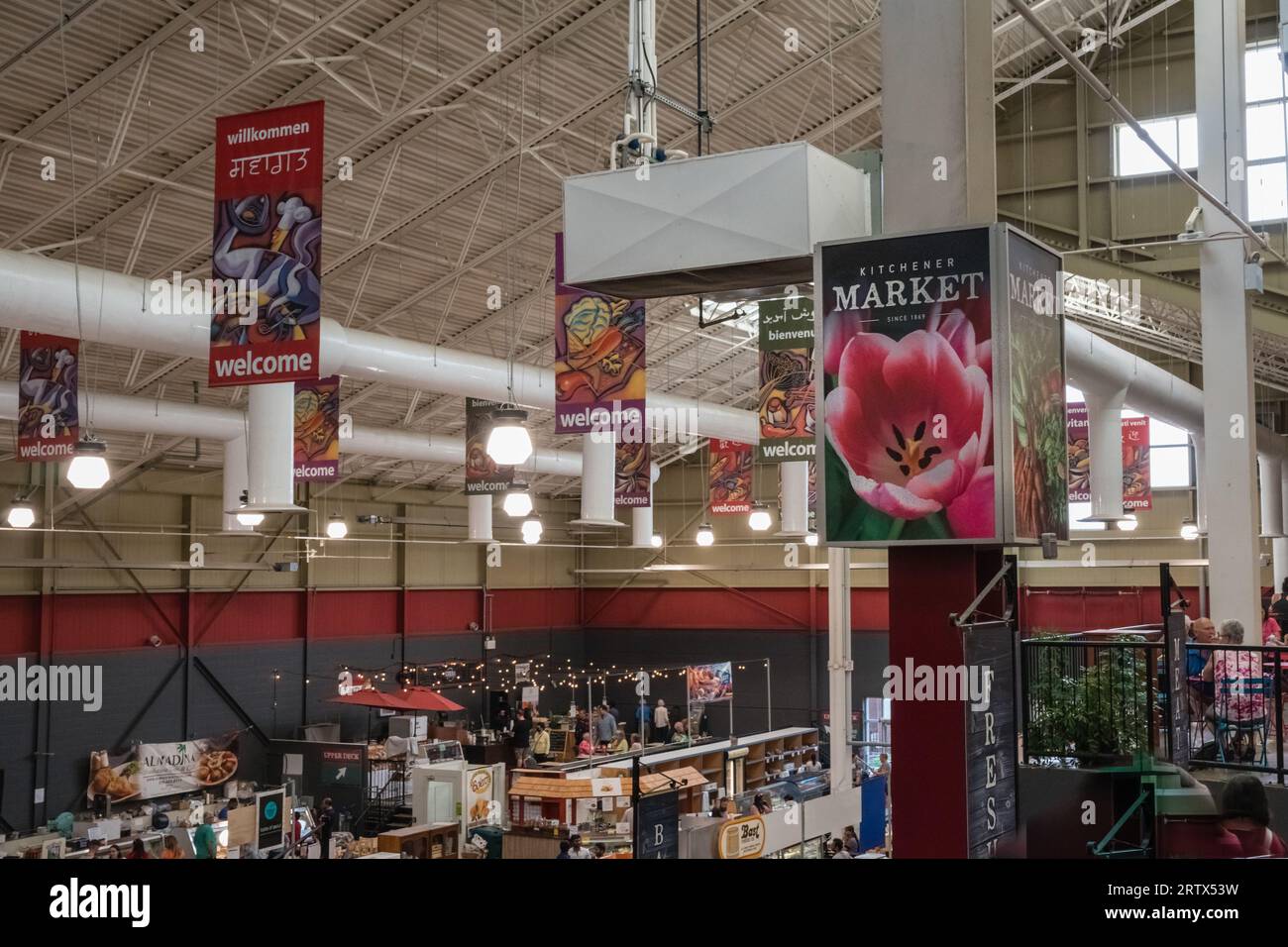 Kitchener, ON, Canada-26 août 2023 : marché fermier local. Banque D'Images