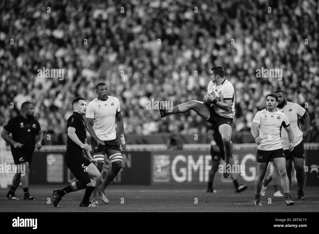 Action lors de la coupe du monde de Rugby 2023, poule A, match entre la