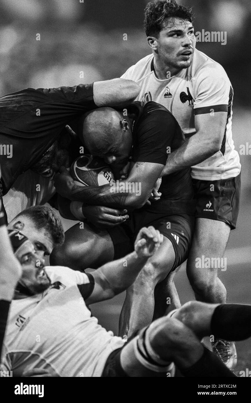 Action lors de la coupe du monde de Rugby 2023, poule A, match entre la