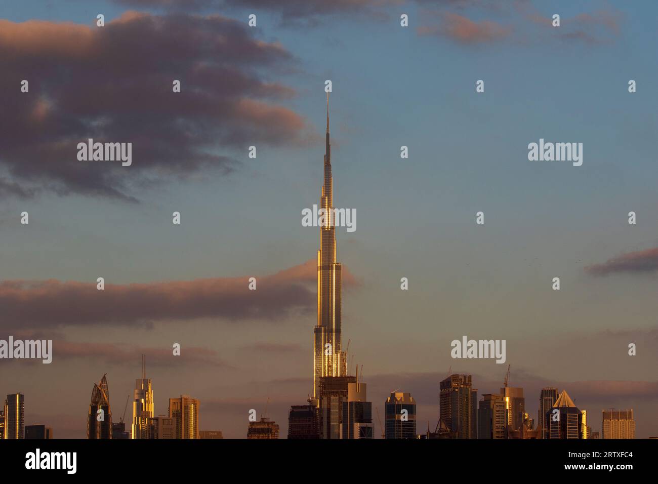 Burj Khalifa - monument emblématique de Dubaï, Émirats arabes Unis Banque D'Images