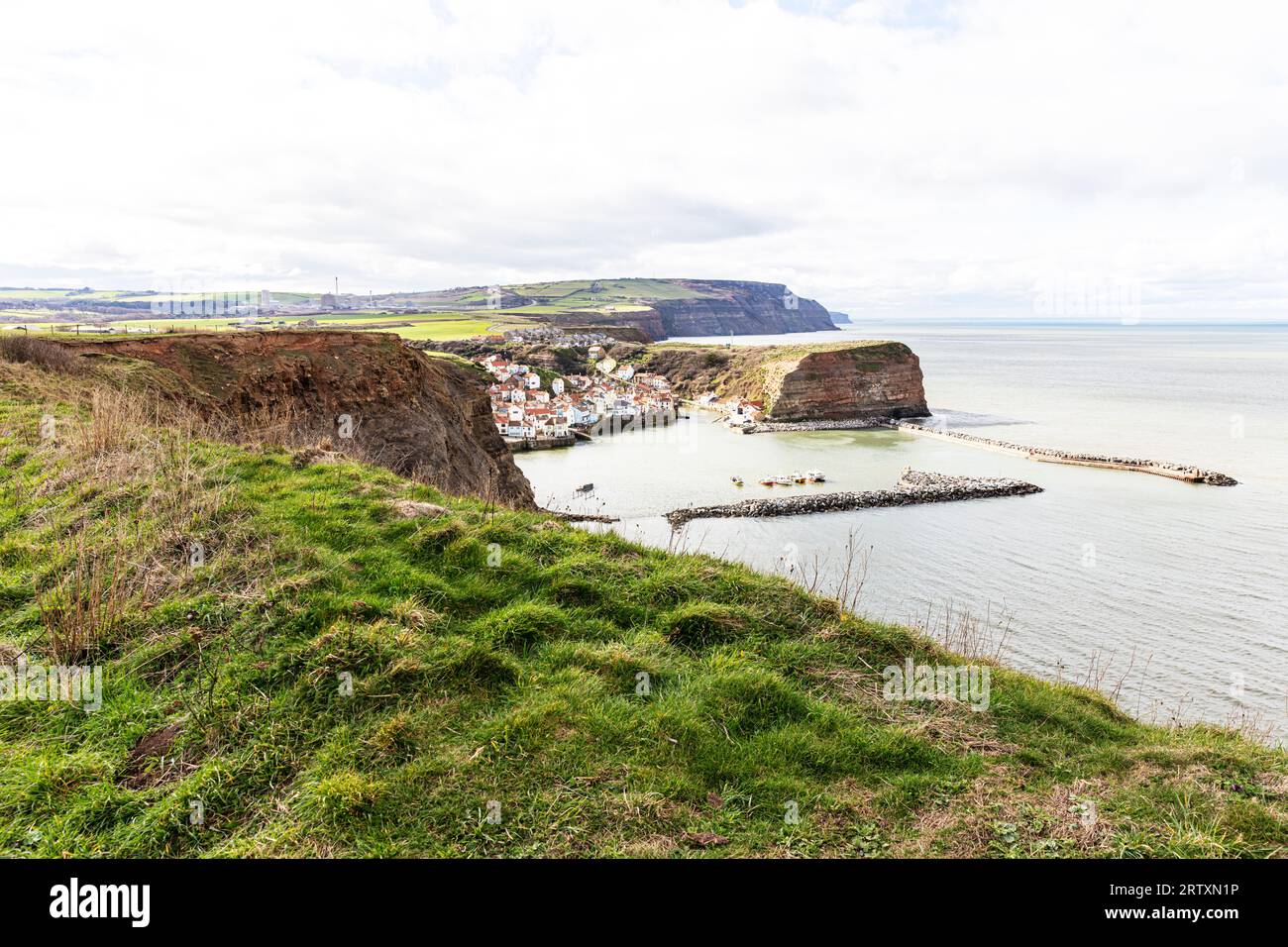 Staithes, North Yorkshire Village, Yorkshire, Royaume-Uni, Angleterre, Staithes, Staithes Yorkshire, villages côtiers, village, village de pêcheurs Banque D'Images