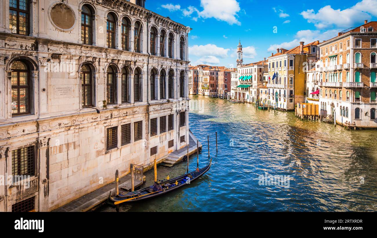 Grand Canal de Venise, Italie Banque D'Images