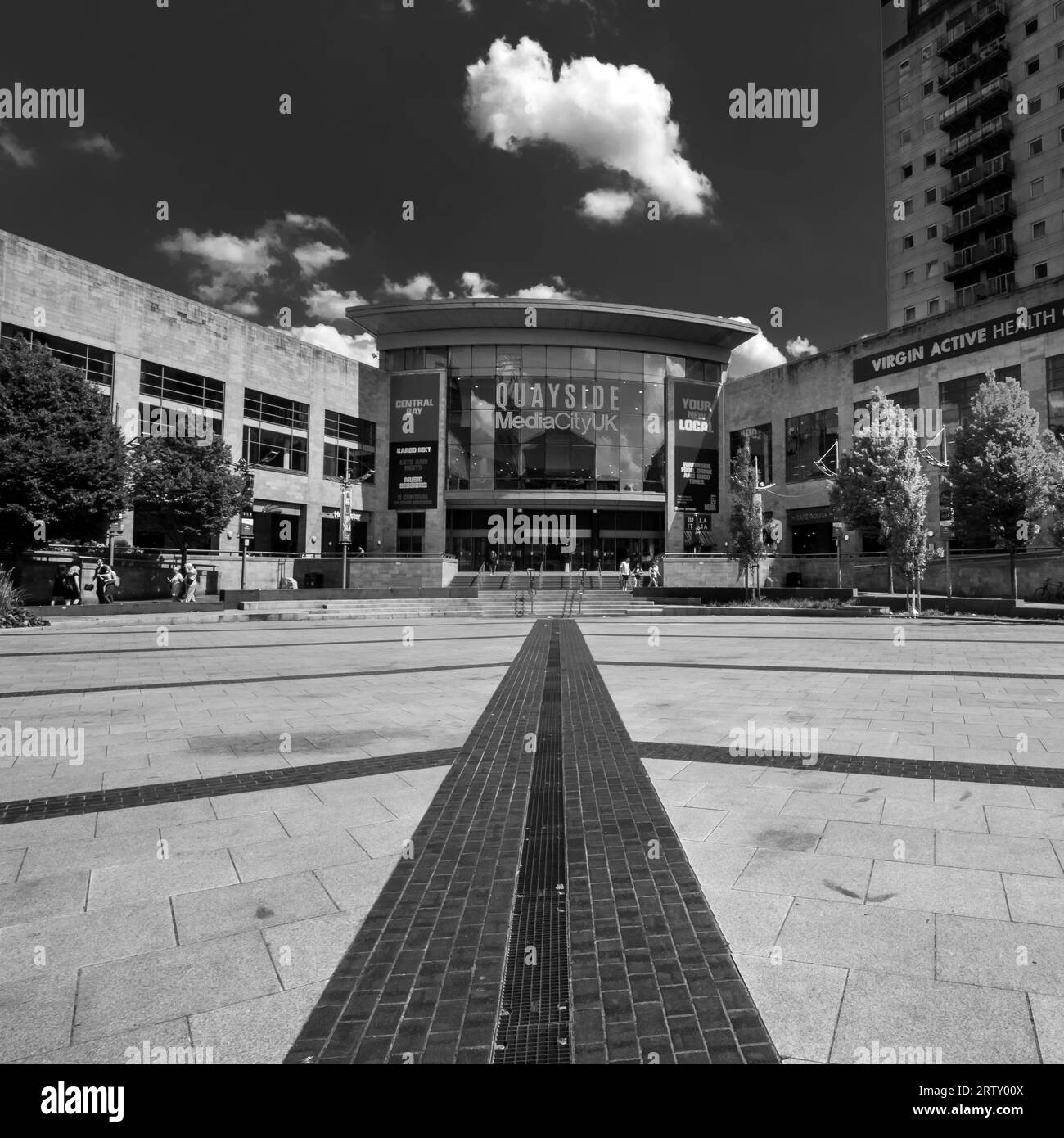 Central Bay, Media City, Salford Quays, Manchester, Angleterre, Grande-Bretagne Banque D'Images