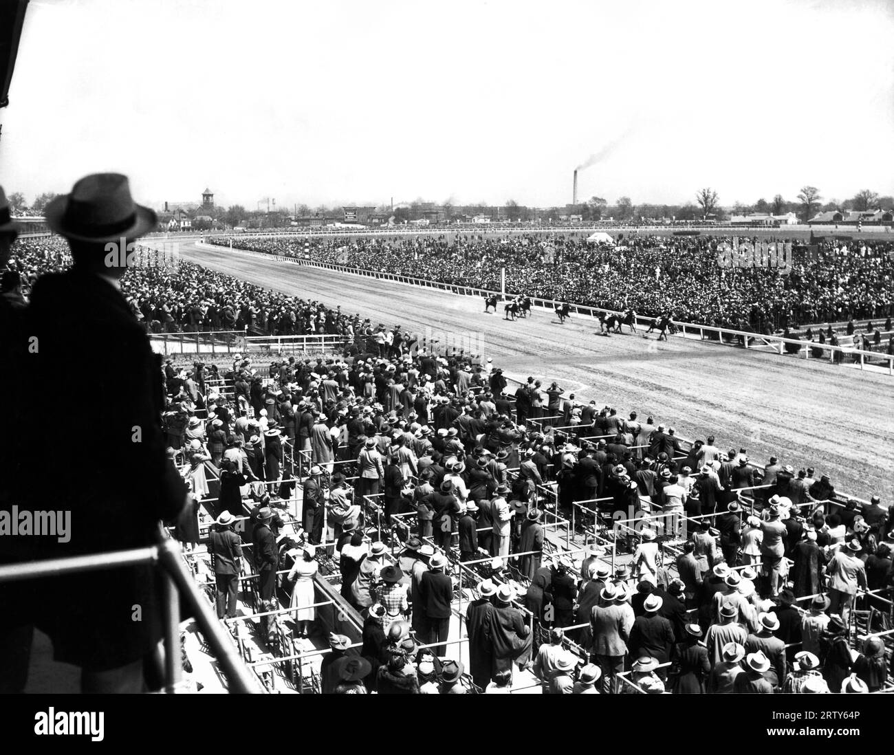 Louisville, Kentucky 4 mai 1940 66e course du Kentucky Derby à Churchill Downs. La course a été remportée par Gallahadion. Banque D'Images