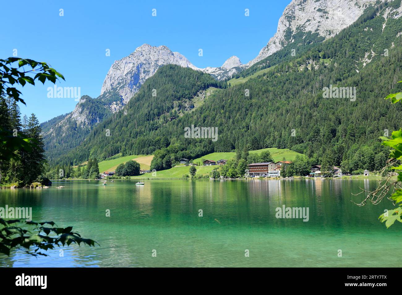 Hintersee près de Ramsau dans le Land de Berchtesgadener Banque D'Images