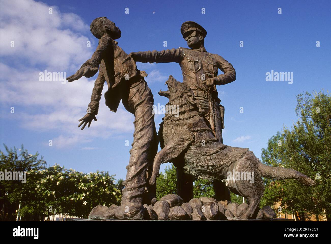Civil Rights Fantassin sculpture, Kelly Ingram Park, Birmingham, Alabama Banque D'Images