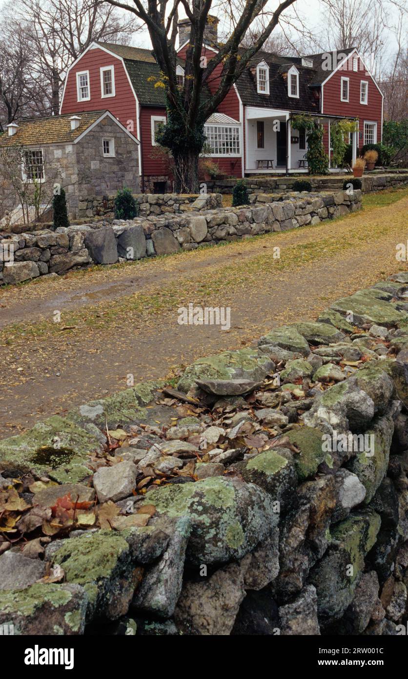 Centre des visiteurs de la maison Burlingham, Weir Farm National Historic Site, New York Banque D'Images