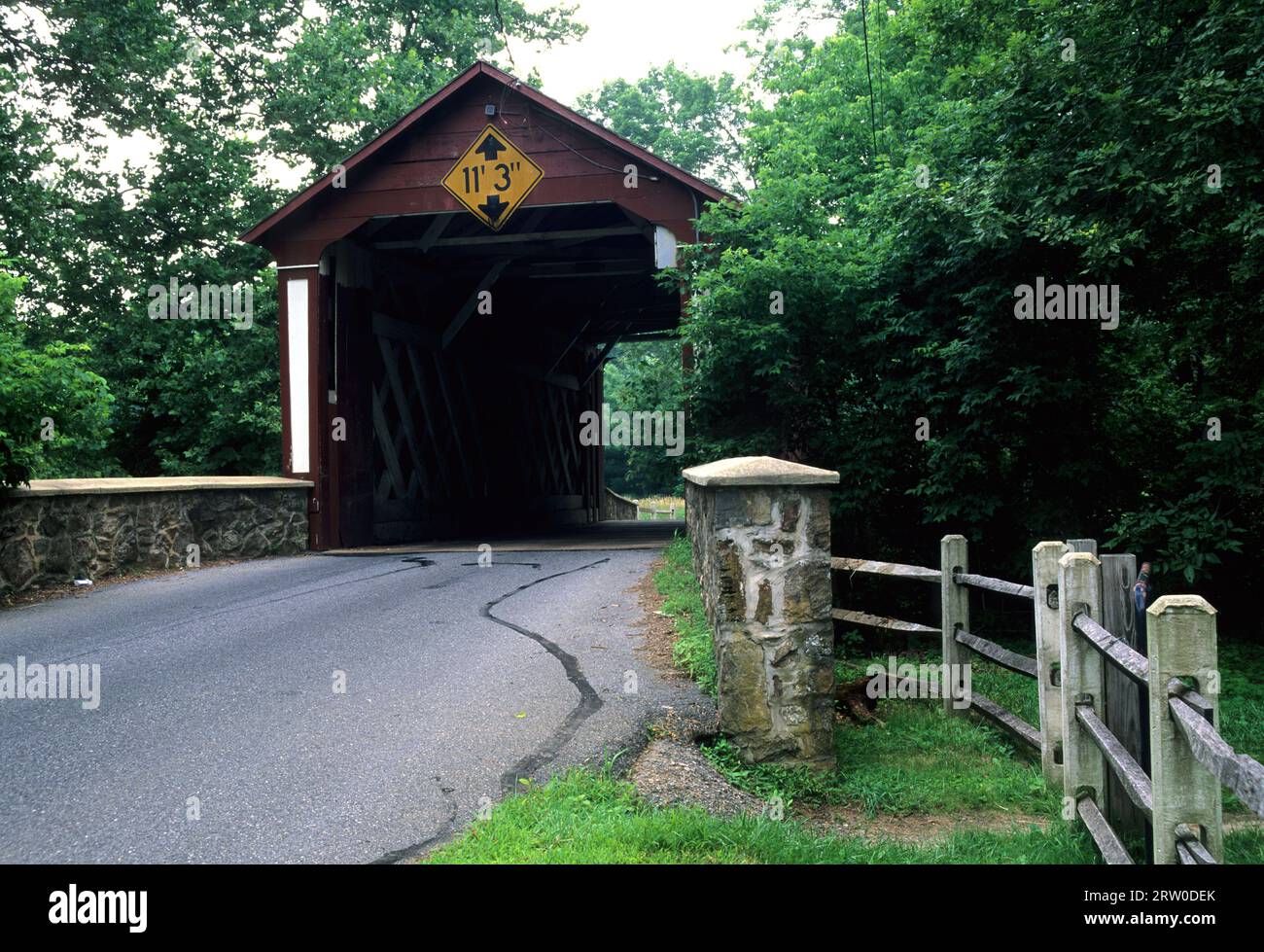 Pont couvert, Ashland de Ashland, Oregon Banque D'Images