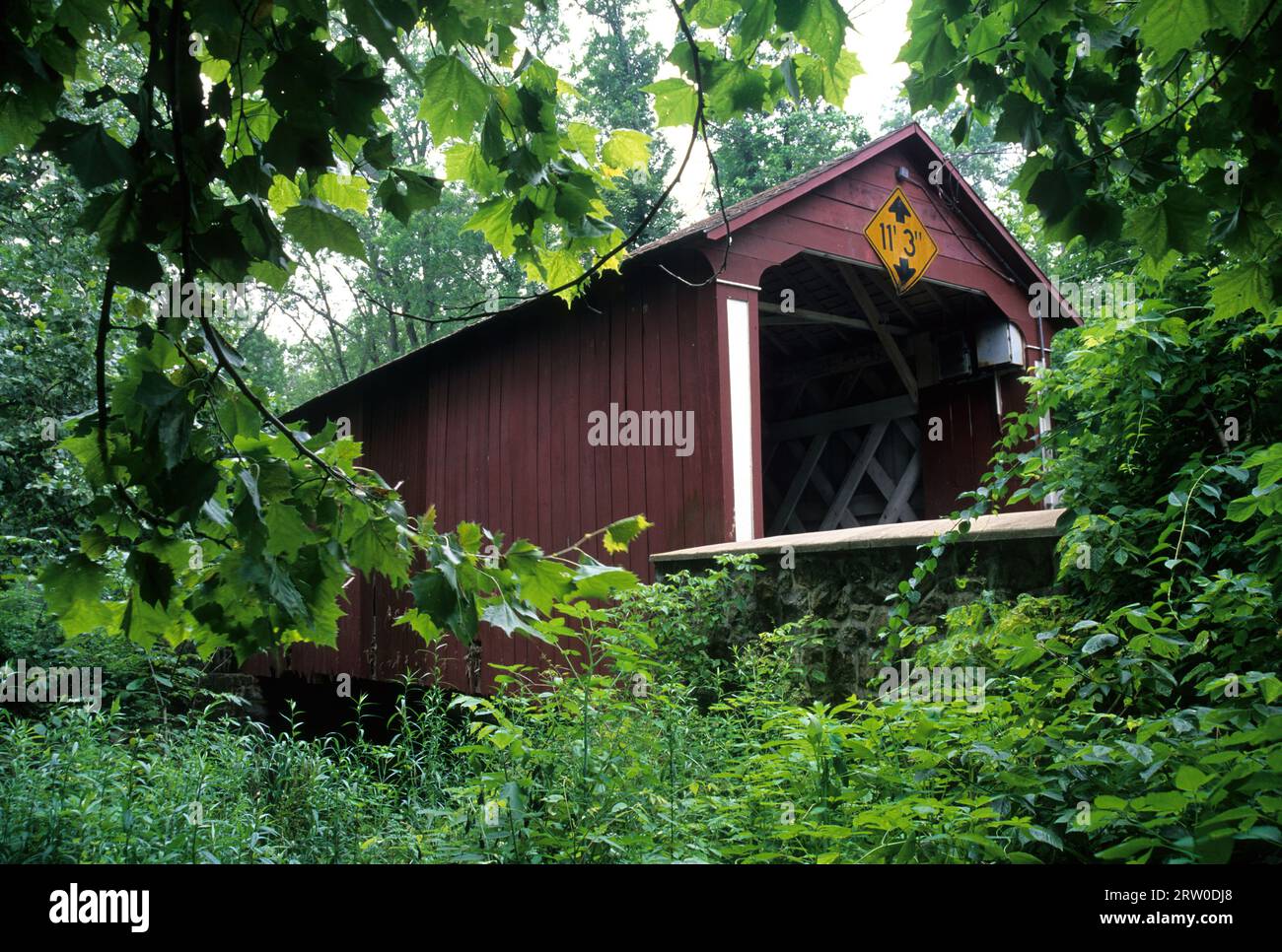 Pont couvert, Ashland de Ashland, Oregon Banque D'Images